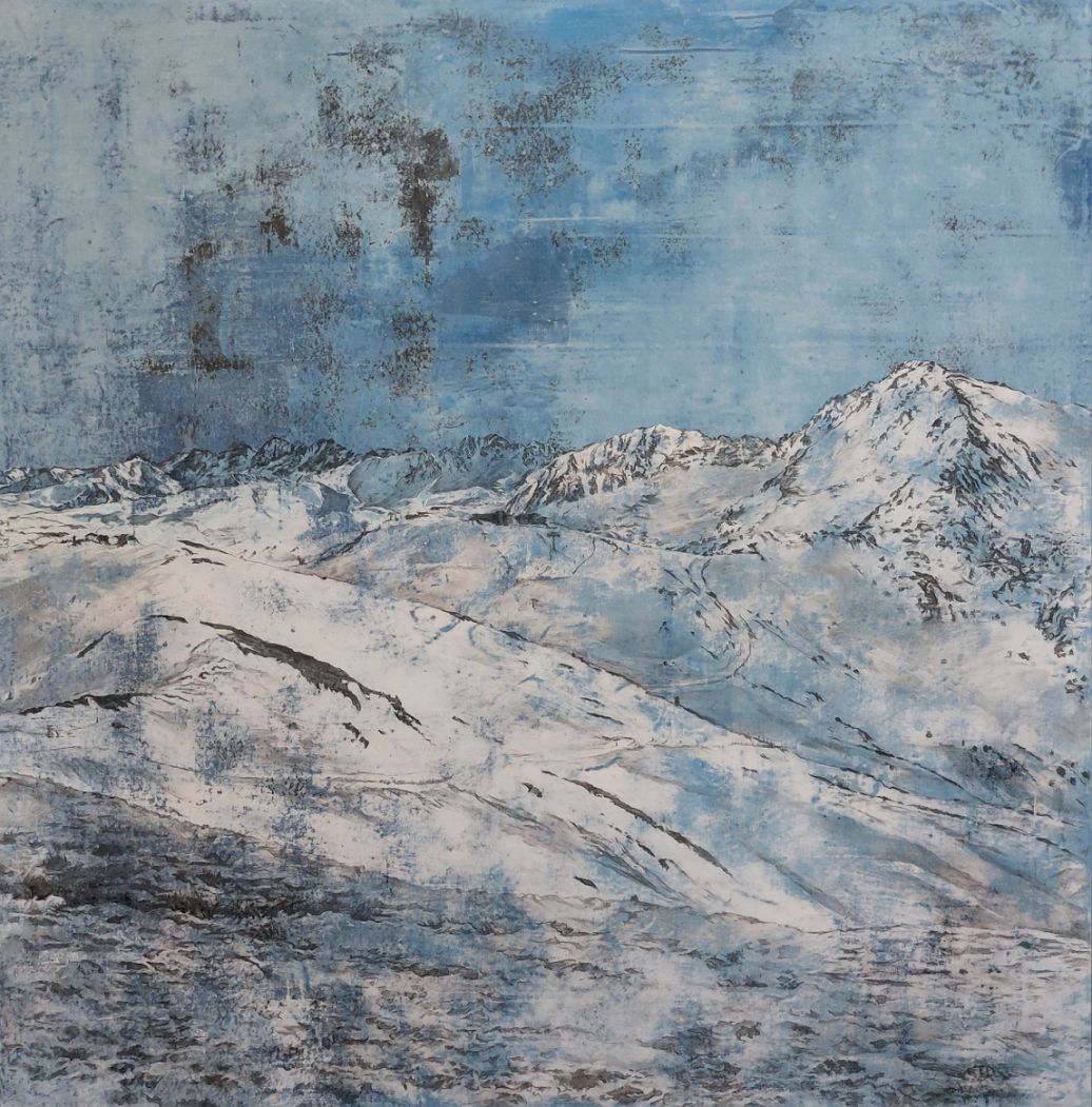 paysages, portrait, oeuvres, art contemporain, peintre, papier, paysages, peinture, paysages couleur, thierry dalat, fusain, art